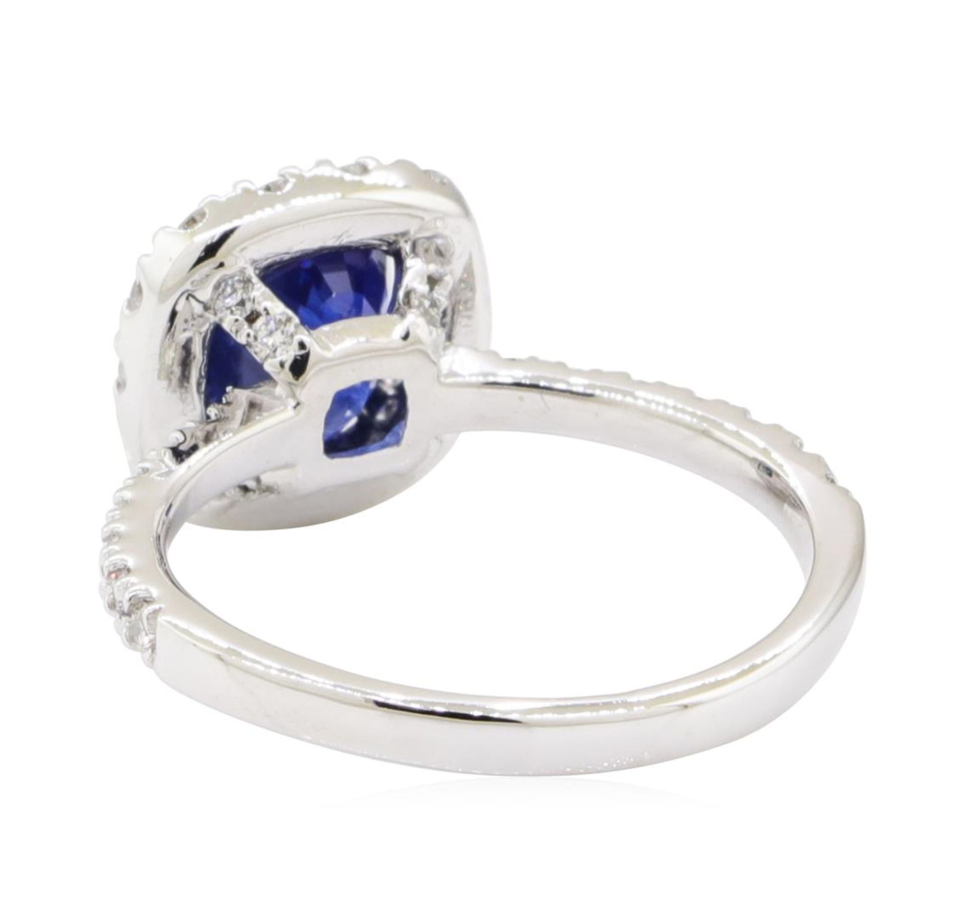 1.98 ctw Sapphire and Diamond Ring - 14KT White Gold - Image 3 of 5
