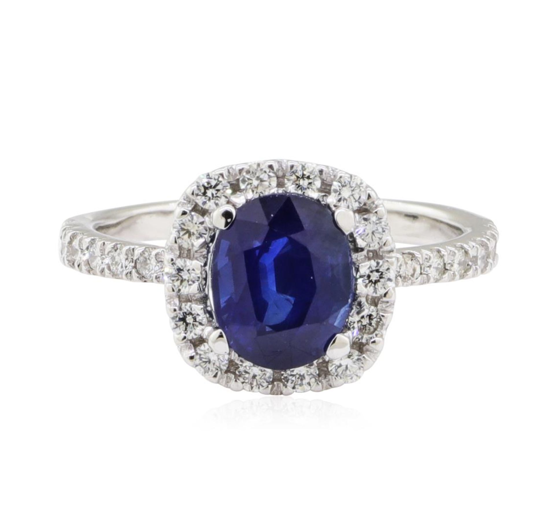 1.98 ctw Sapphire and Diamond Ring - 14KT White Gold - Image 2 of 5