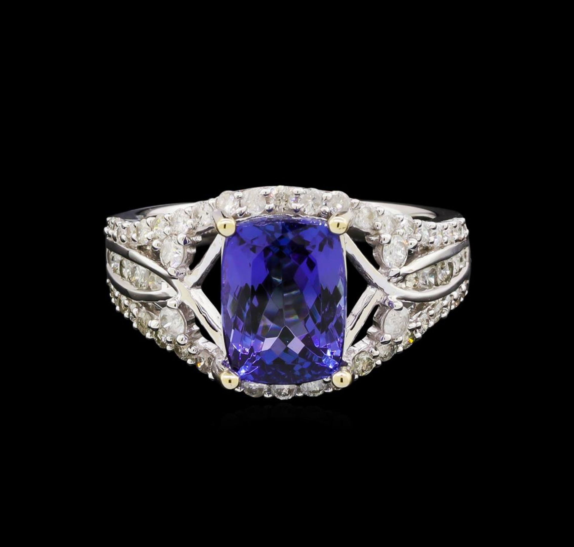 14KT White Gold 2.53 ctw Tanzanite and Diamond Ring - Image 2 of 5