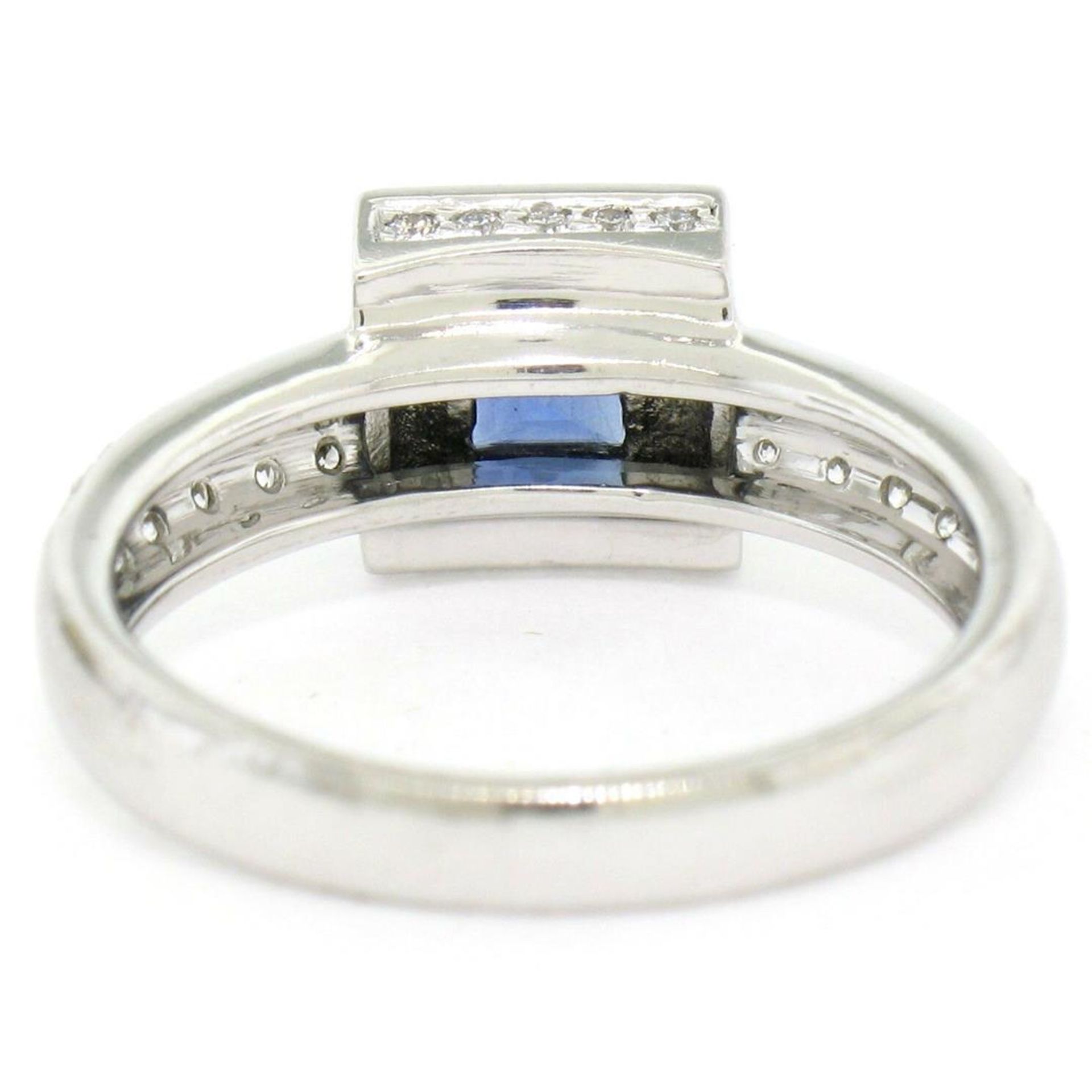 New Platinum Sapphire and Diamond Engagement Ring - Image 7 of 9