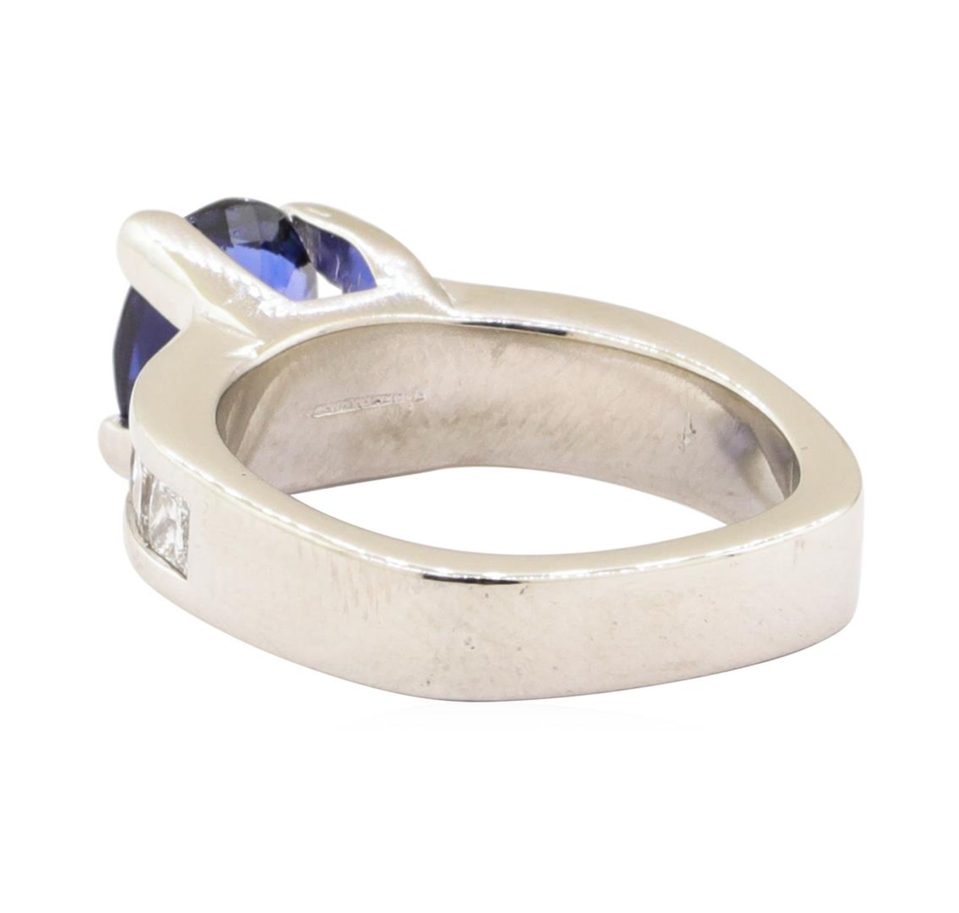 3.01 ctw Blue Sapphire And Diamond Ring - Platinum - Image 3 of 5