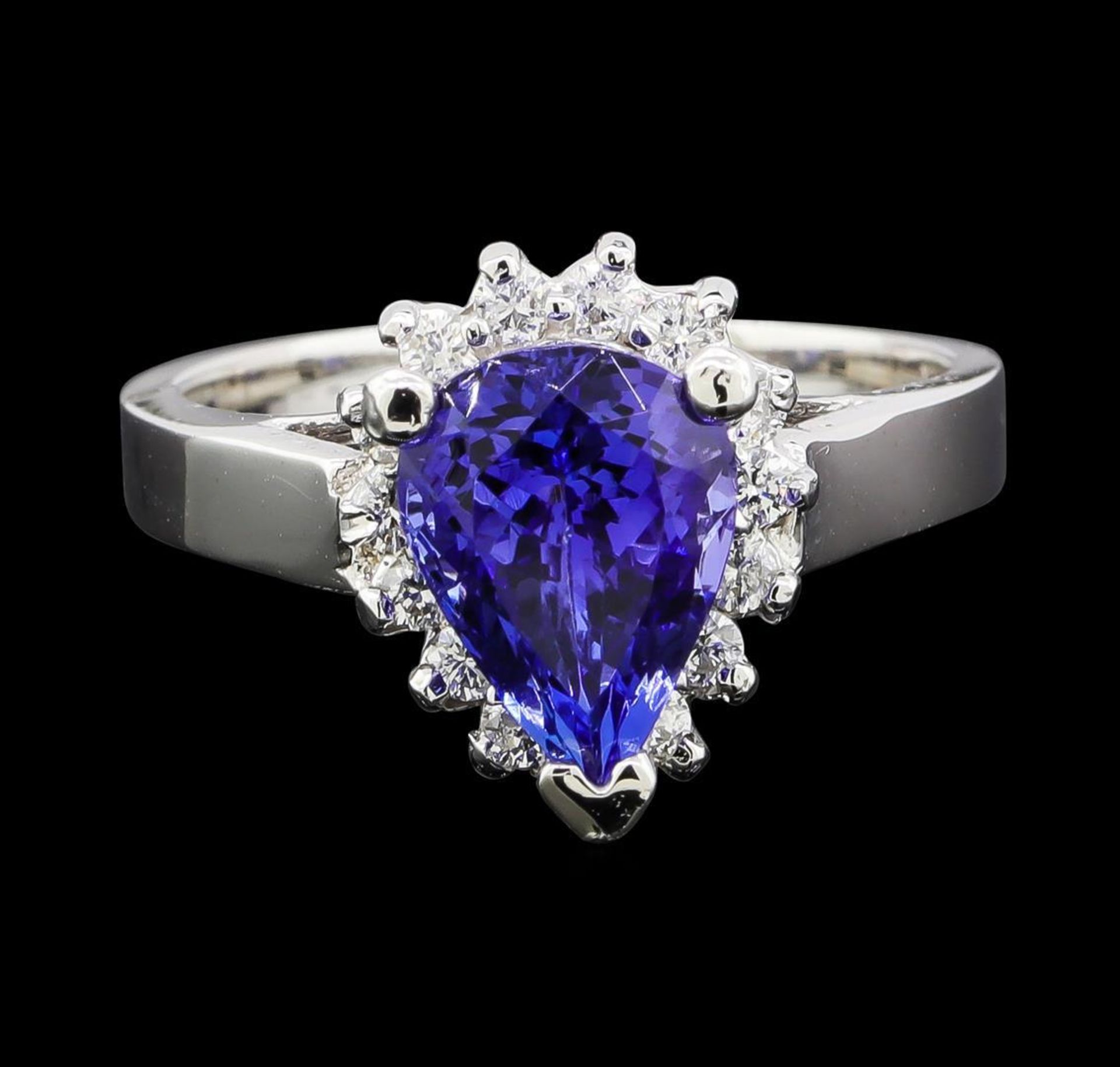 3.07 ctw Tanzanite and Diamond Ring - 14KT White Gold - Image 2 of 5