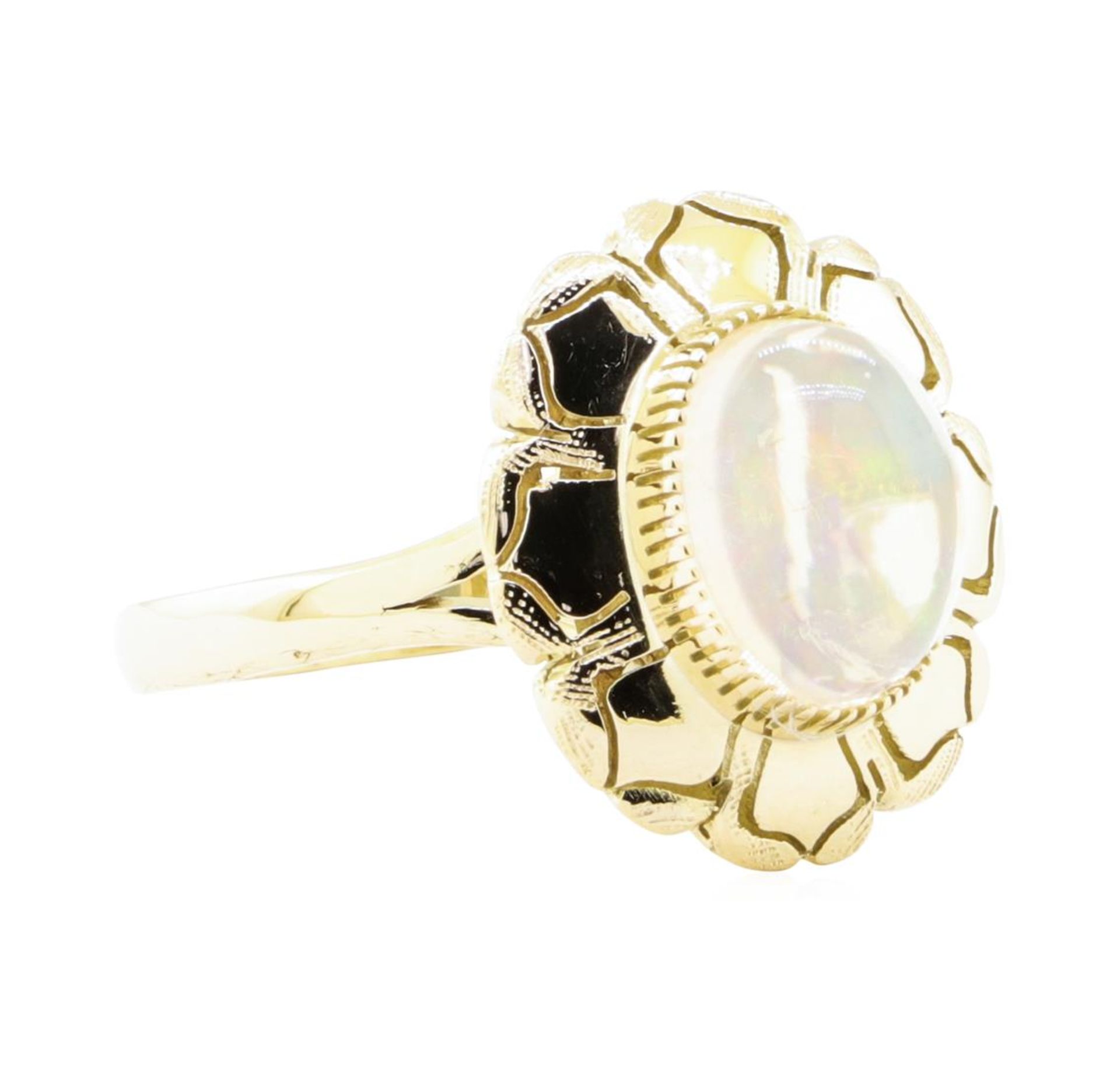 2.50 ct Opal Ring - 14KT Yellow Gold