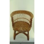 Childs wicker chair