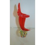 Large Murano glass vase height 26cm