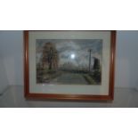 framed pastel picture signed wendy rodgers