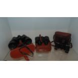 3 pairs of Binoculars -Telstar -ZENITIT X2