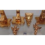 wall plate stands and cherubs