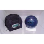 Amf Bowling ball and carry case