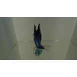 Blue murano glass fish