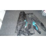 3 lots of motorbike leathers 3 trousers 1 jacket size 44 jacket size trousers 34/14/32