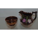 Lustre Ware jug and bowl.