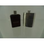 2 Whiskey hip flasks