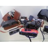 Selection of vintage cameras