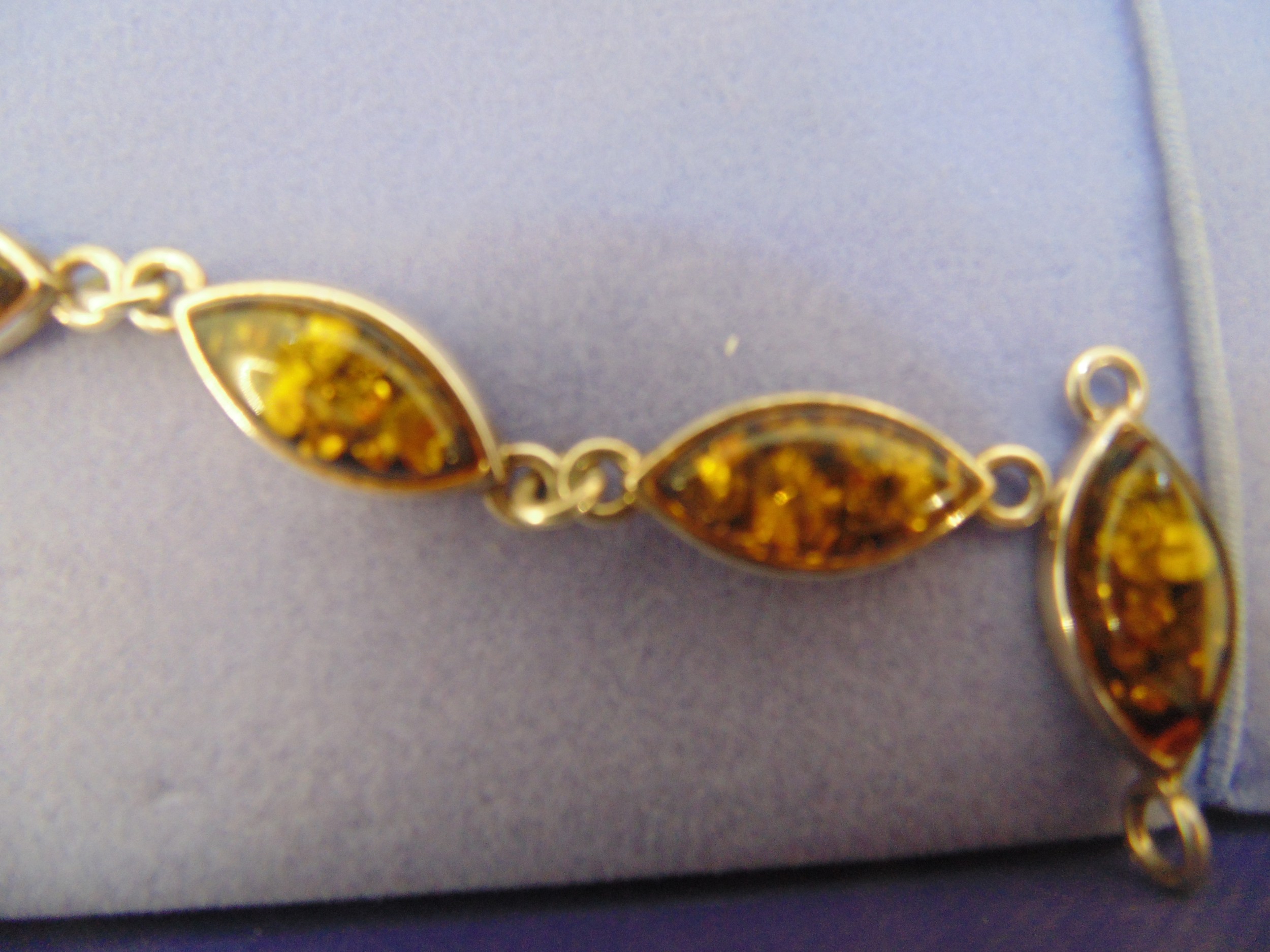 Silver And Amber Bracelet - Image 3 of 3