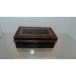 Antique deeds box with orginal key