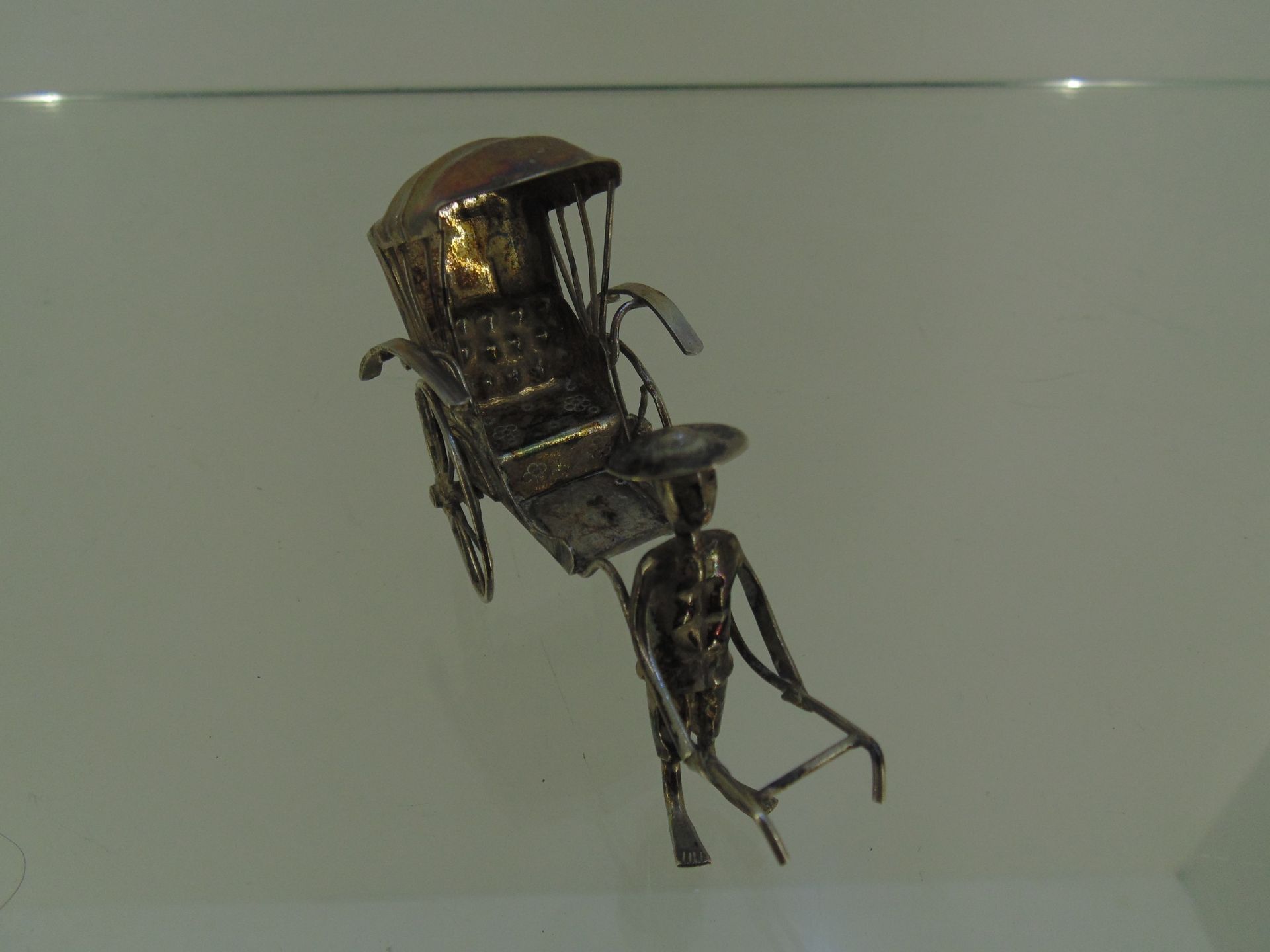 Silver Rickshaw Figurine - Image 2 of 3