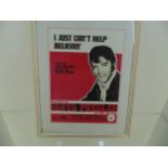 Elvis Presley framed picture