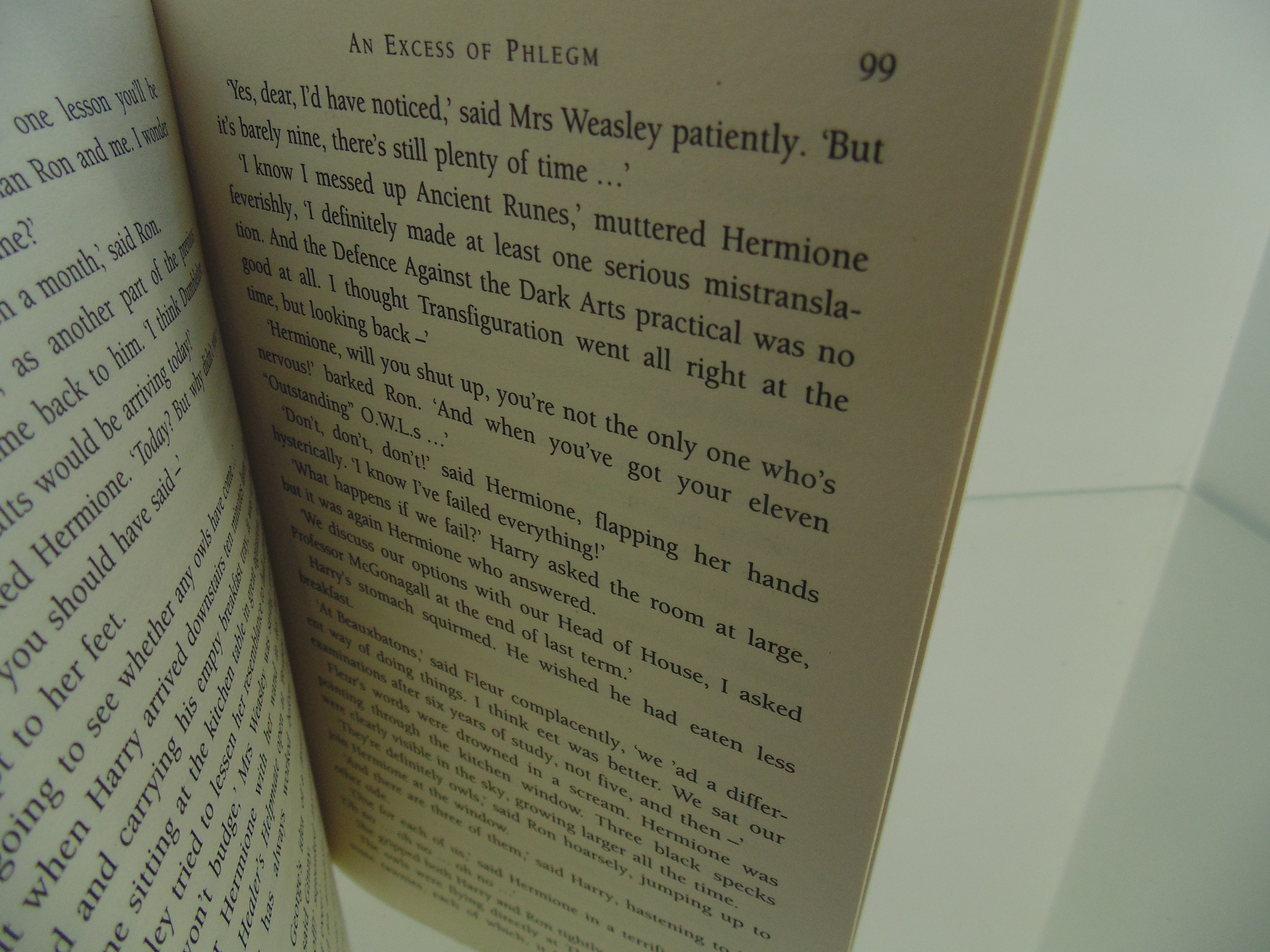 Harry Potter and the half blood prince Spelling mistake on page 99 - Image 3 of 3