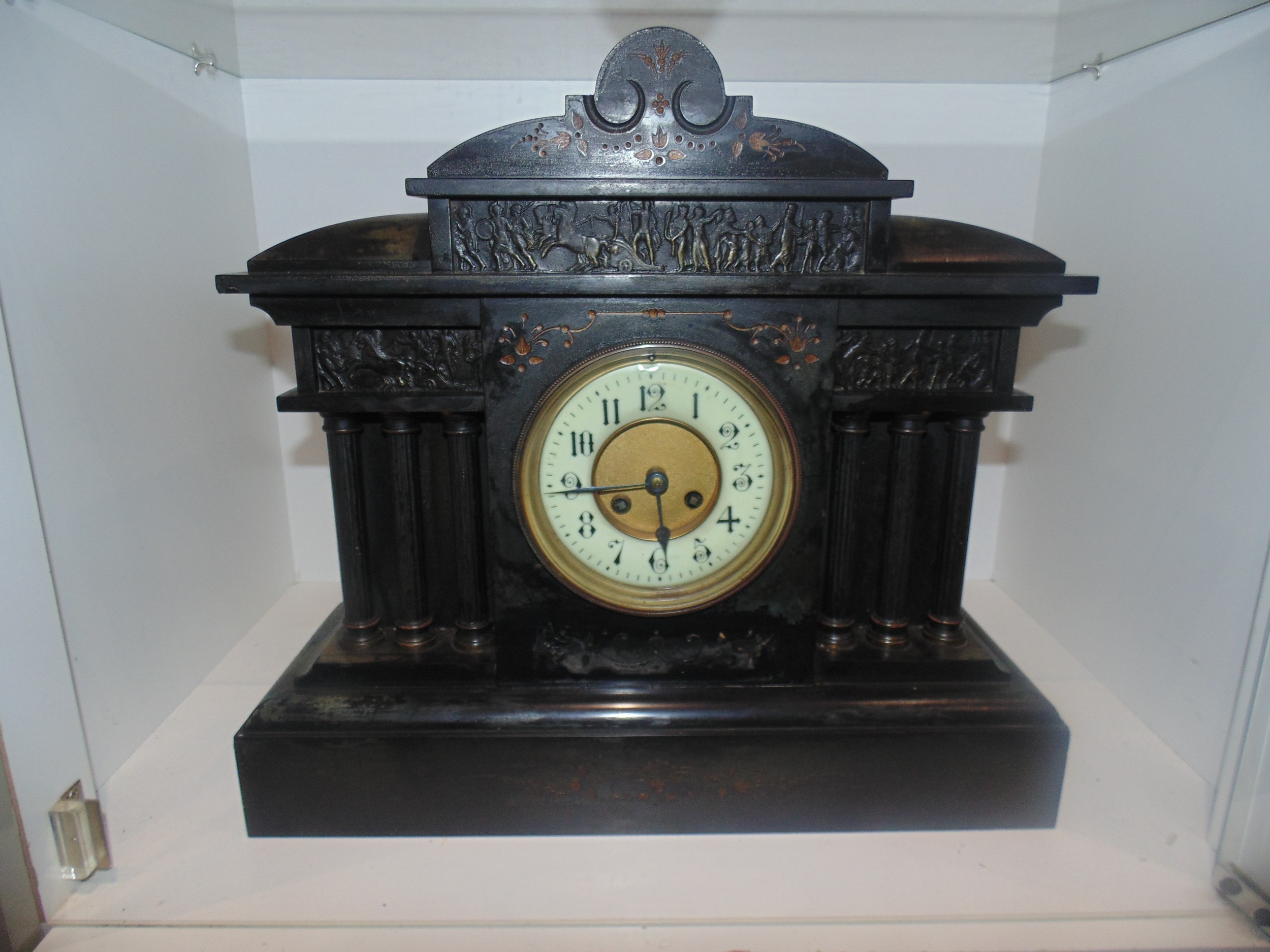 French Slate/Marble Clock - Image 3 of 4