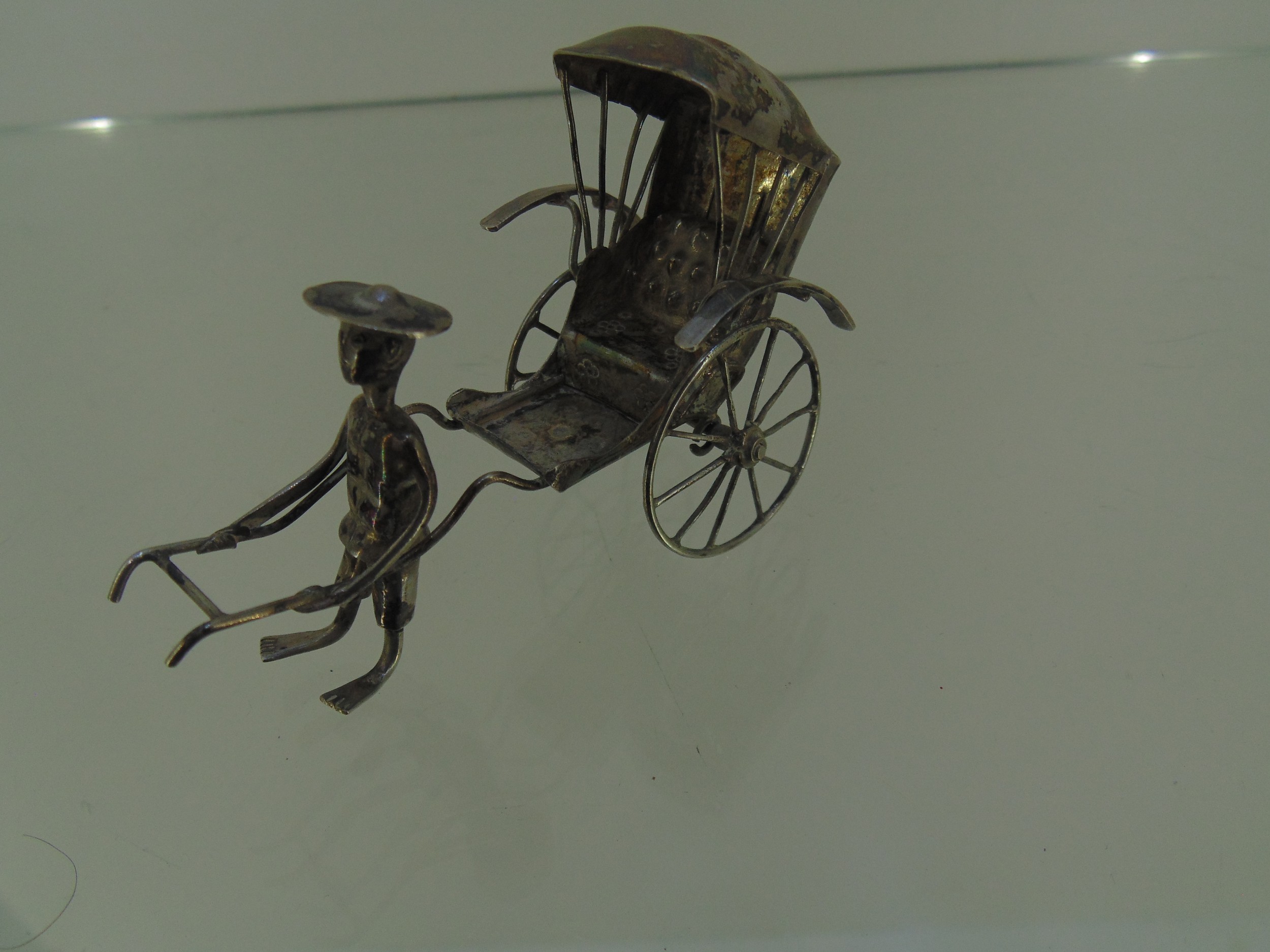 Silver Rickshaw Figurine - Image 3 of 3