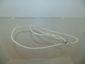 Pearl necklace with 925 silver clasp