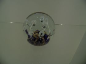 Large glass paperweight