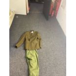 Mans Army royal engineers Dress uniform jacket and army issue trousers