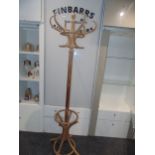 Wooden (essex's) coat stand with 6 hooks 6ft high