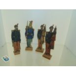 4 wooden soldiers