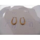 9ct gold horseshoe earrings