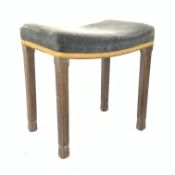 Elizabeth II limed oak Coronation stool