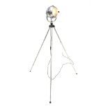 Mid 20th century 'Rank Strand' polished alloy stage light