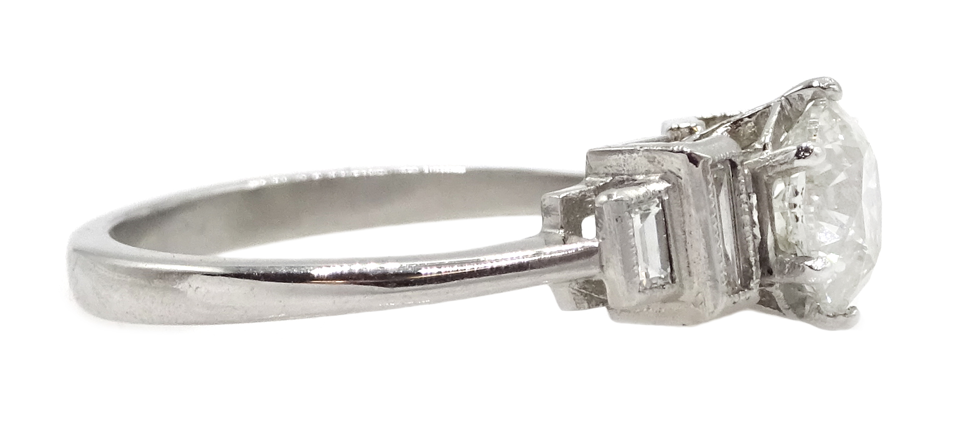 Art Deco style platinum ring - Image 4 of 6