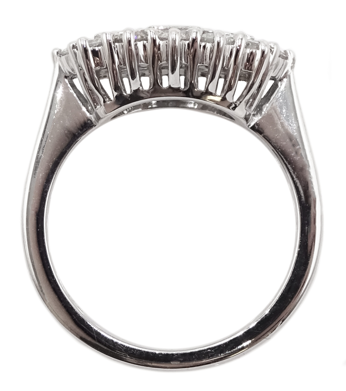 18ct white gold and diamond cluster ring - Image 5 of 6