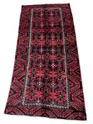 Turkman red and blue ground rug