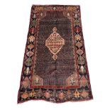 Persian Hamadan blue ground rug