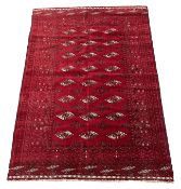 Turkman Bokhara red ground rug