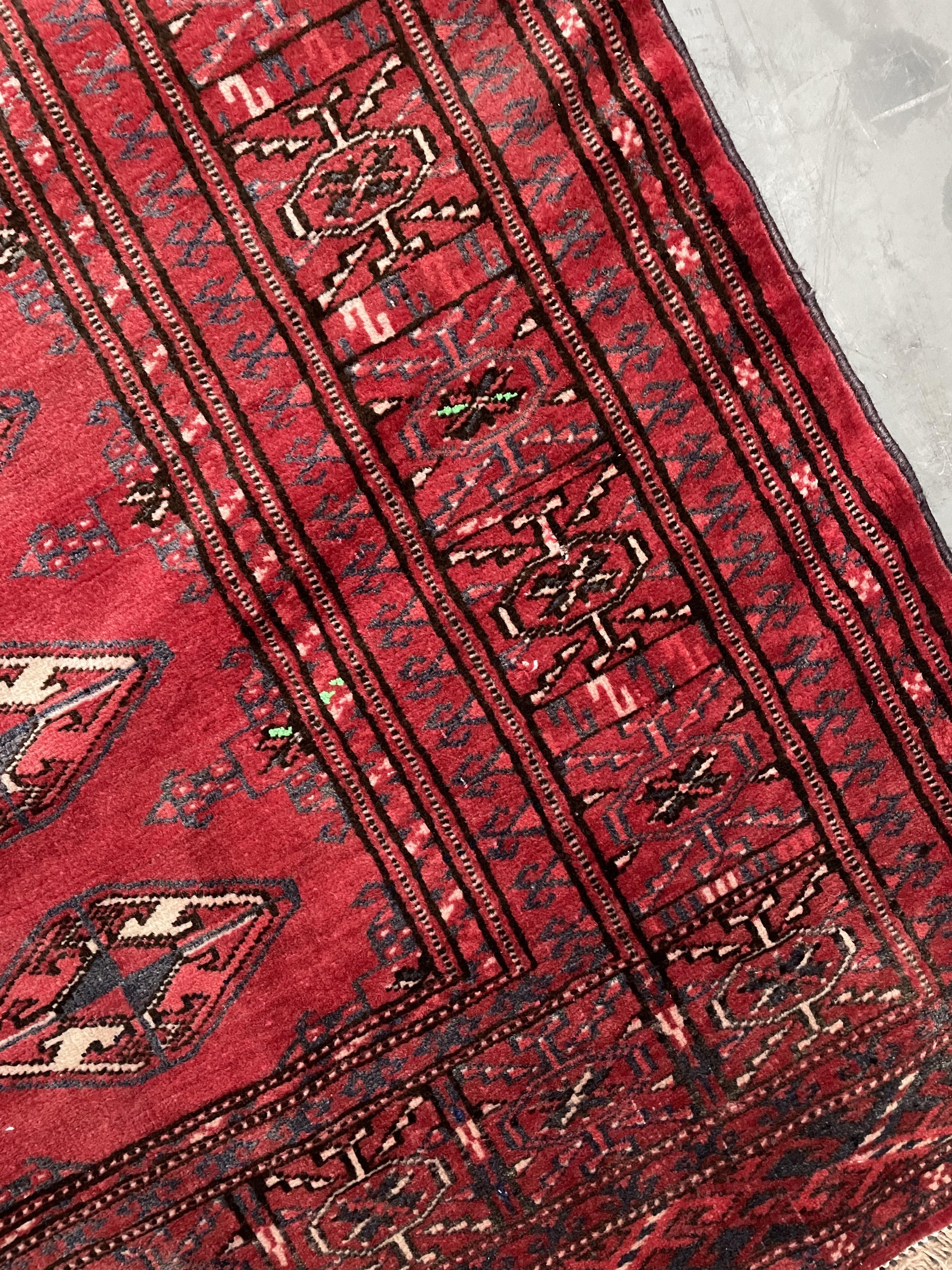 Turkman Bokhara rug - Image 4 of 5