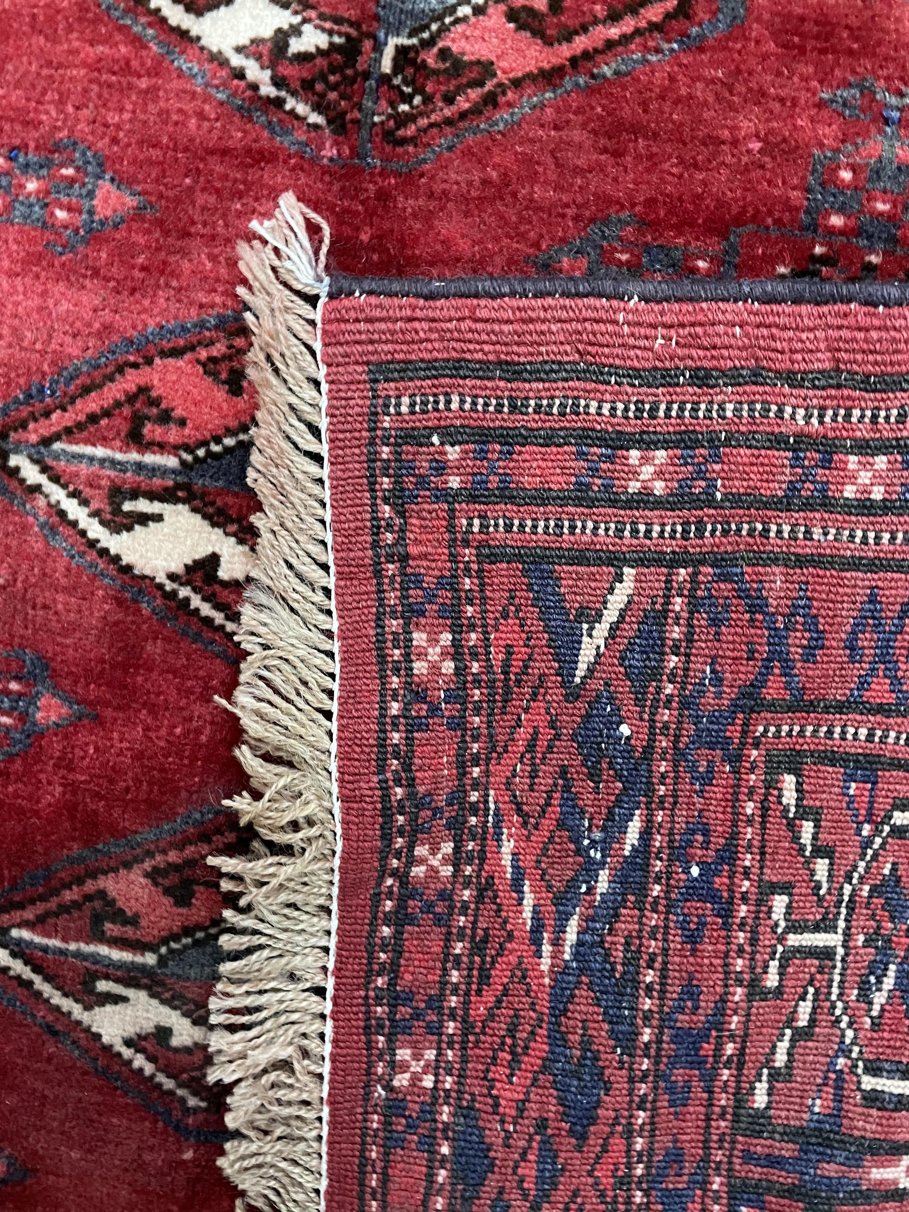 Turkman Bokhara rug - Image 5 of 5