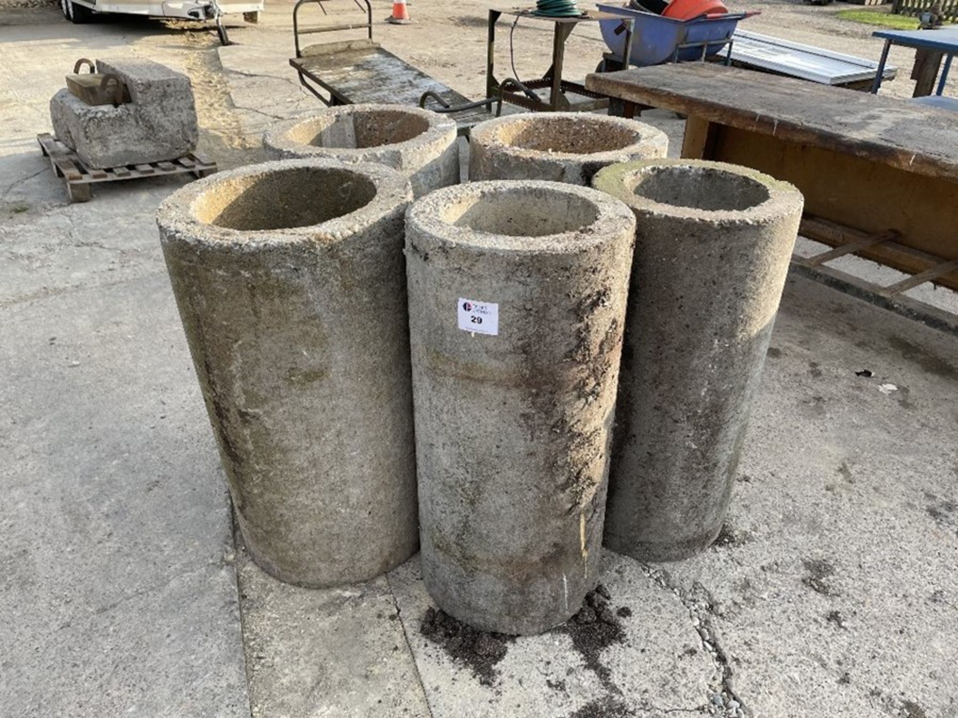 5 x Concrete pipe