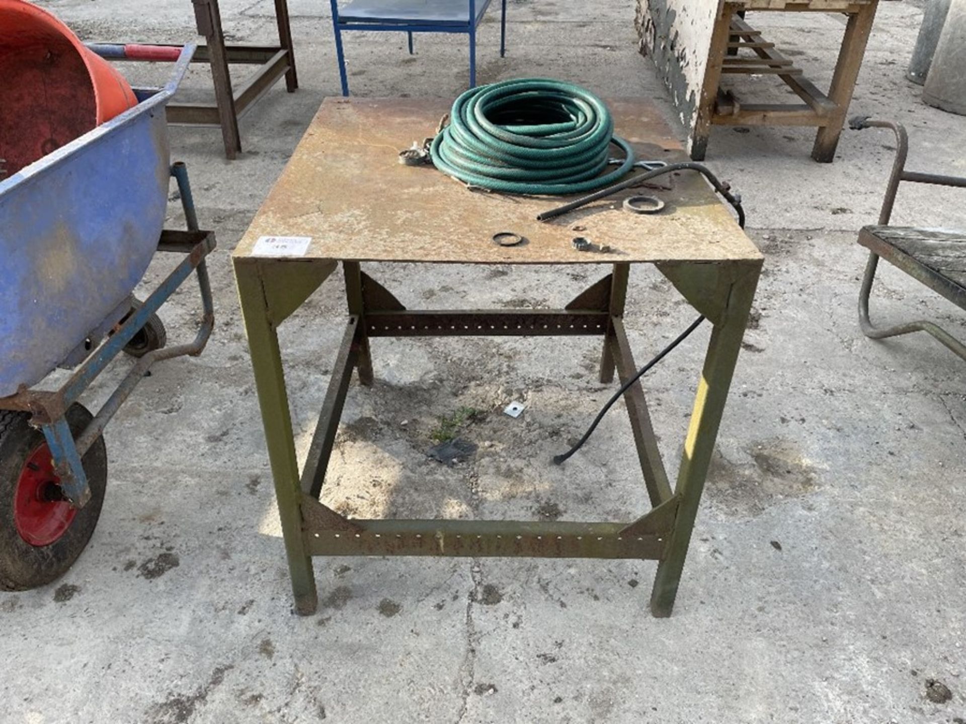 Steel workbench