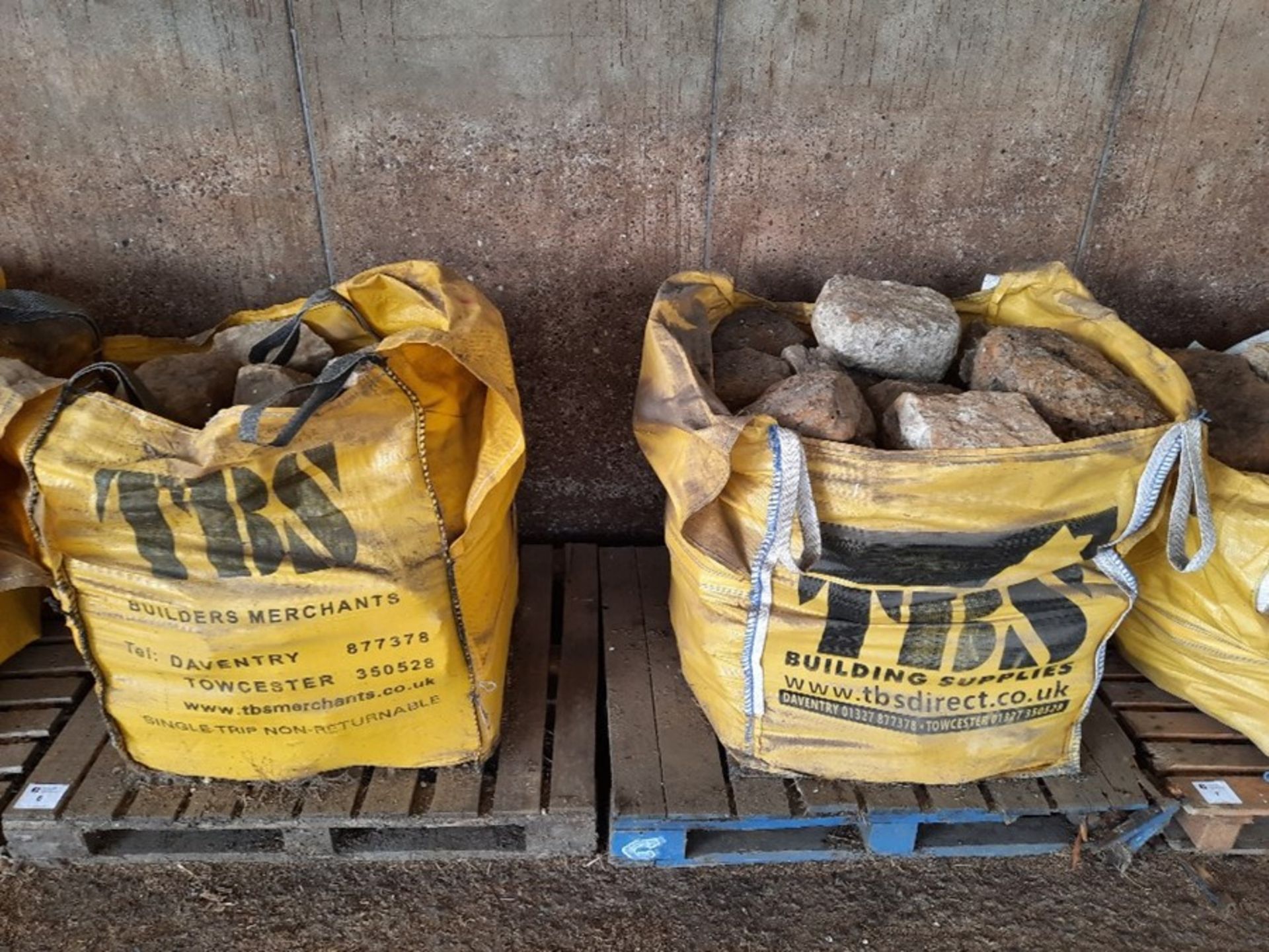 2 x bags of local stone