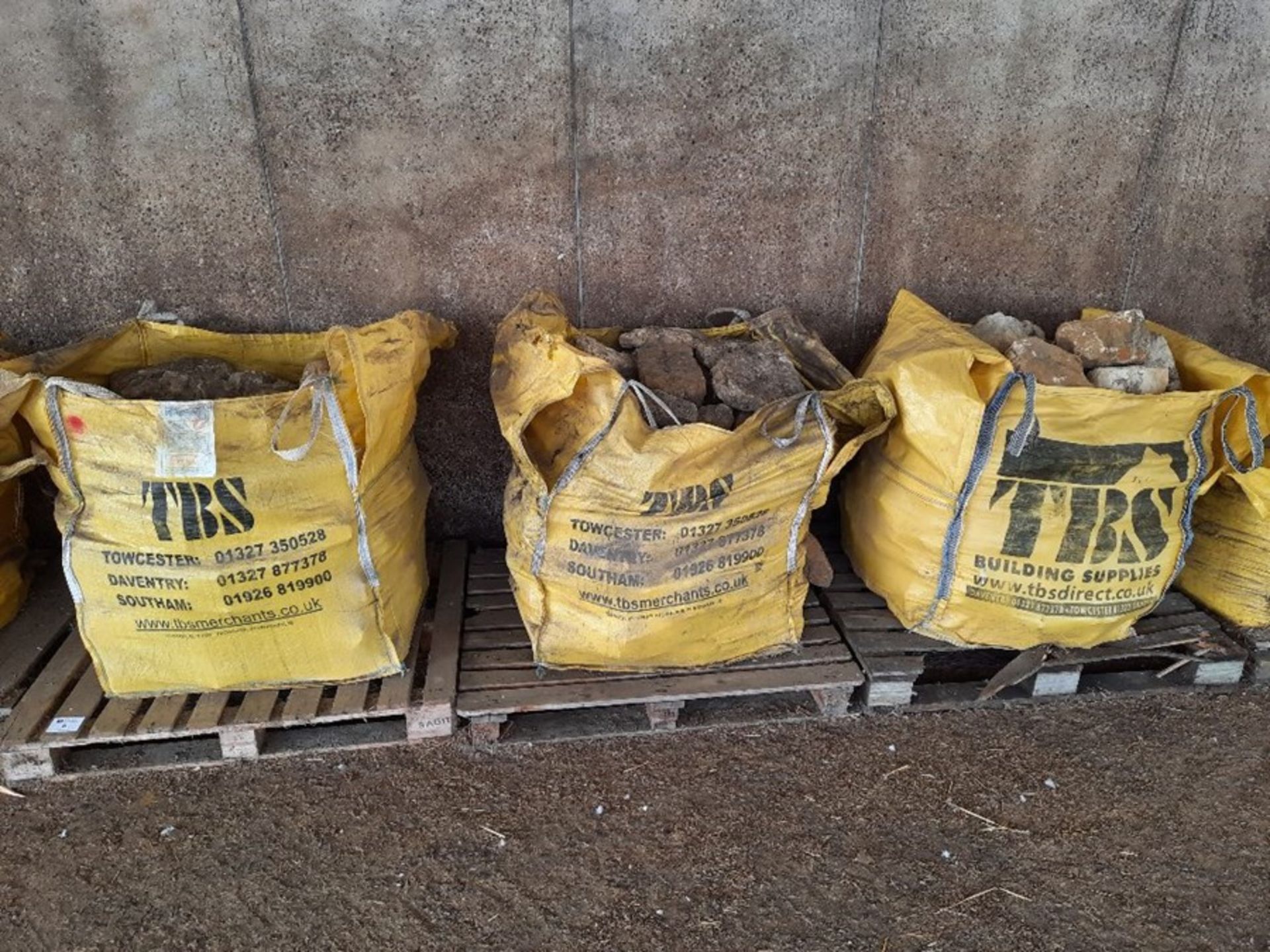 3 x bags of local stone