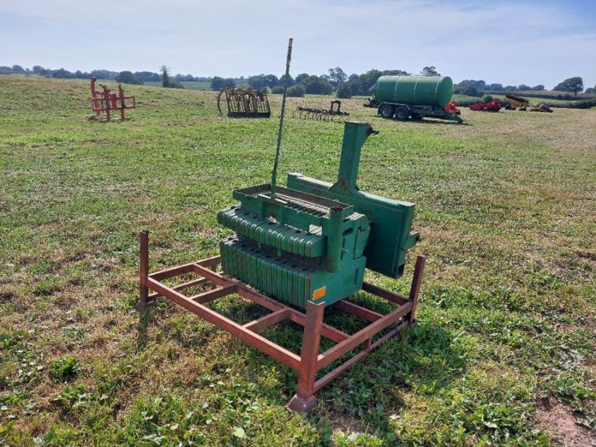 John Deere wafer weights and frame - Image 2 of 3