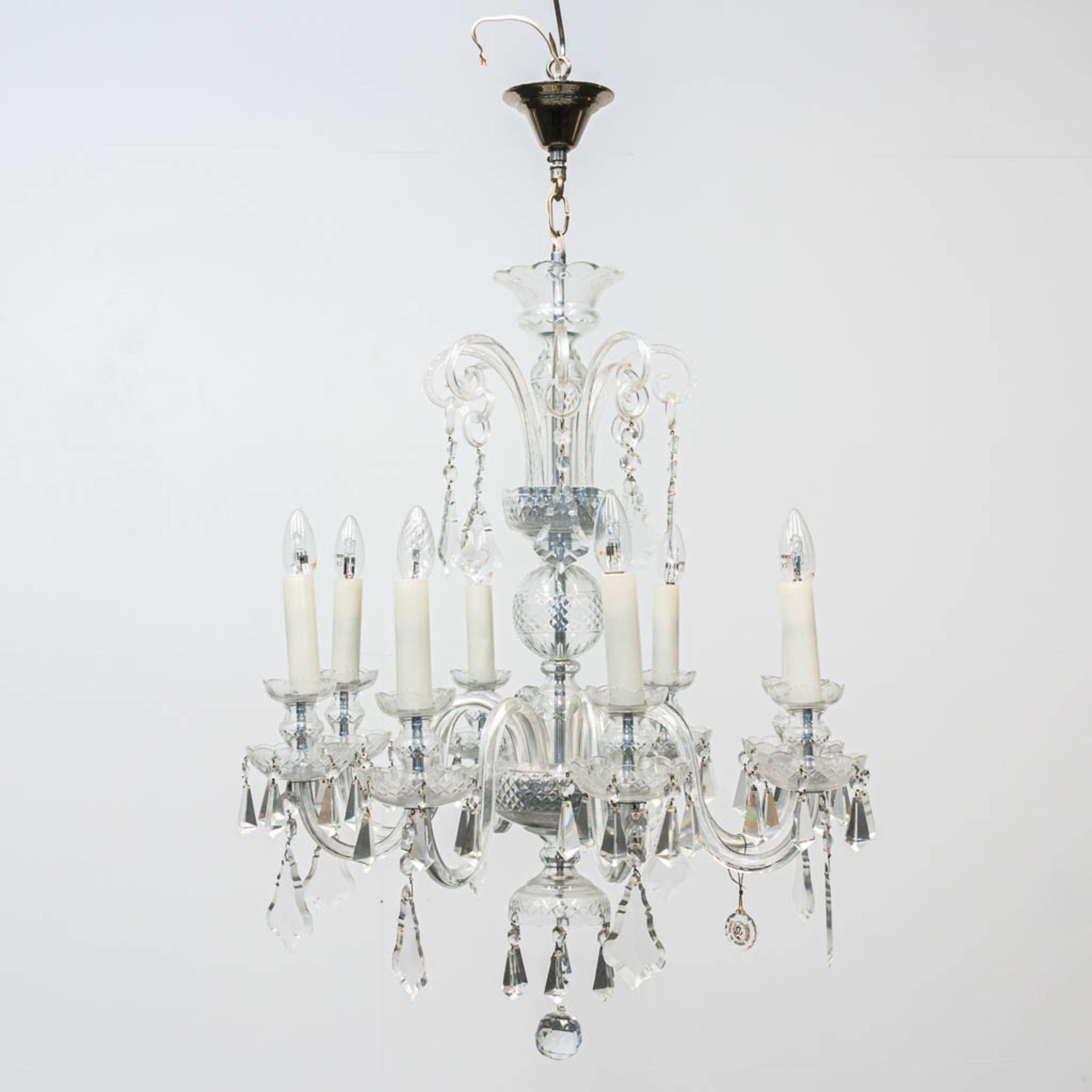 A Chandelier made of Boheme glass - Image 7 of 7