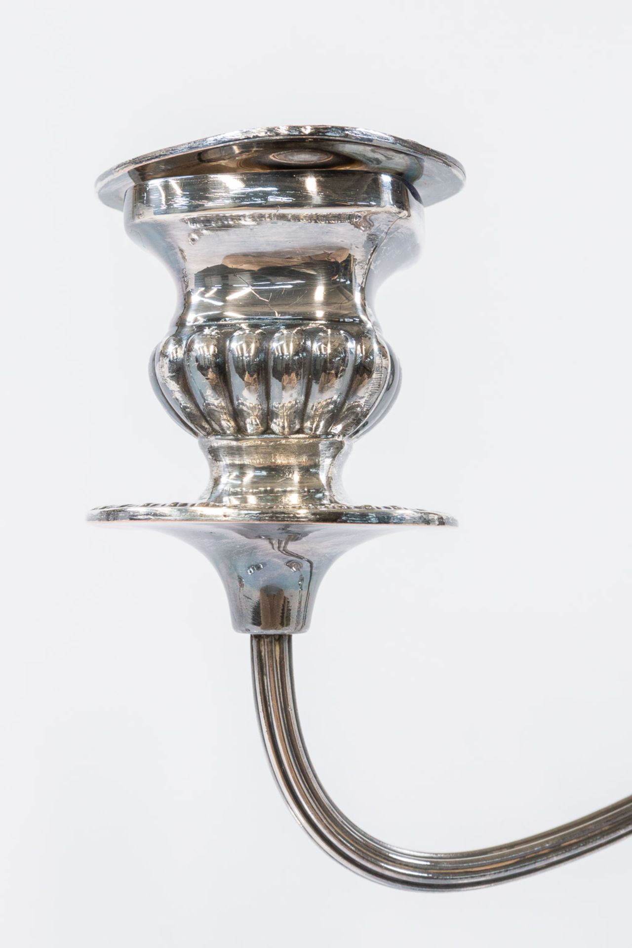 Pair of silver-plated candelabra - Bild 22 aus 31