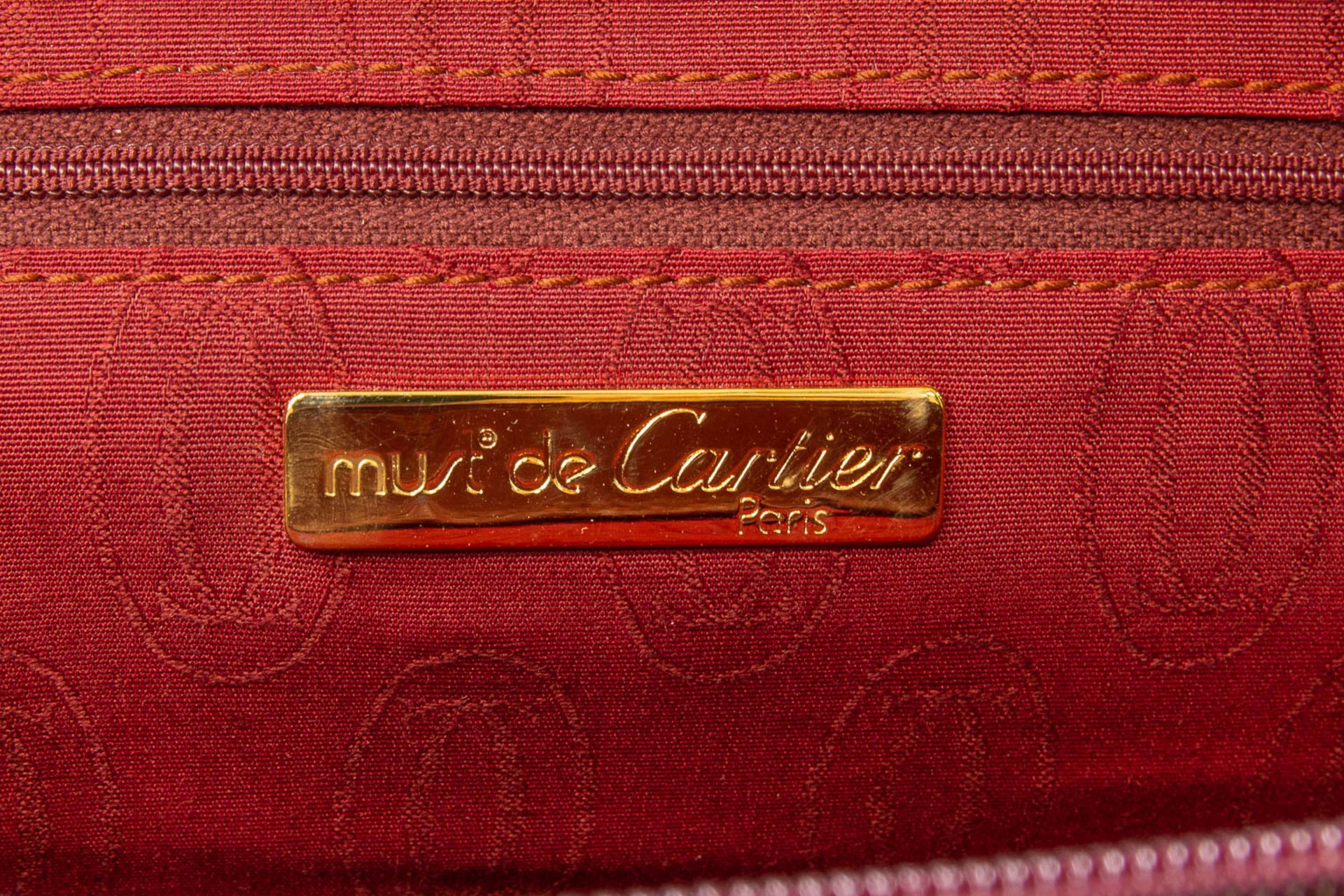 A Must De Cartier brown leather purse or handbag, New condition and in the original box. - Image 20 of 20