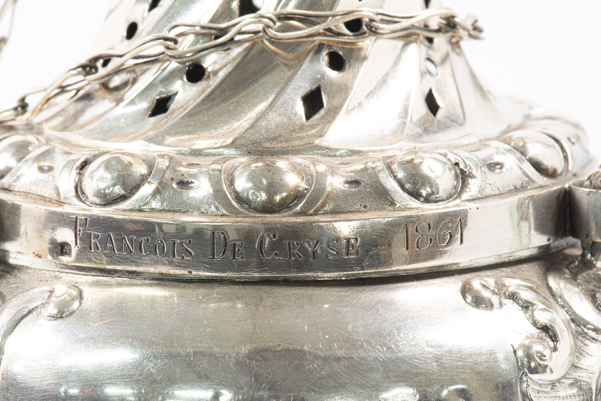 A silver Insence burner and Insence jar. - Image 38 of 39
