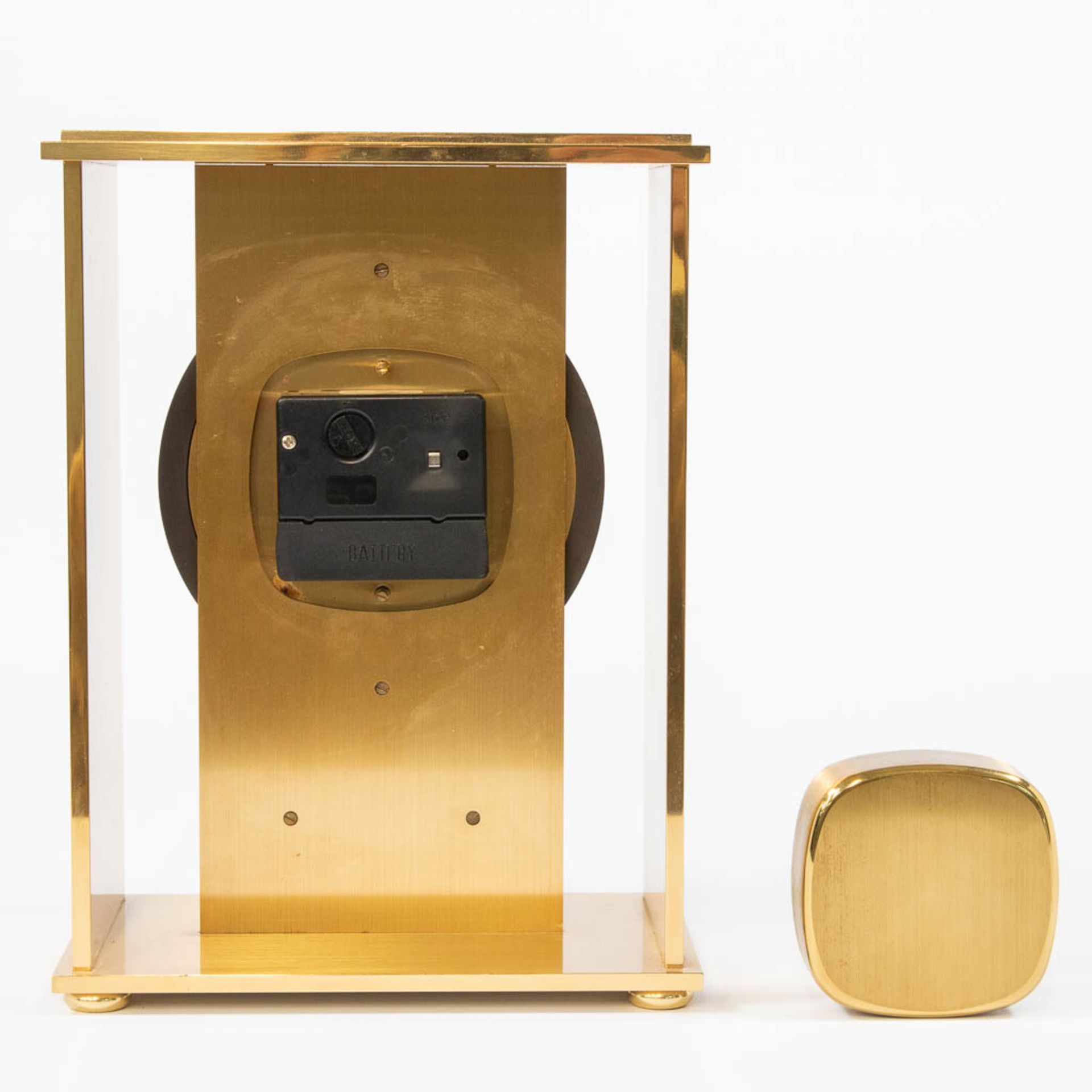 A Swiss made Swiza Table clock, made of Brass with a Quartz battery movement - Bild 4 aus 14